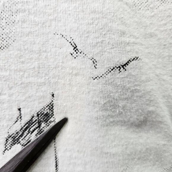 New Orleans Shirt Mens Medium White Bourbon Street All Over Print Graphic Tee - Picture 2 of 10